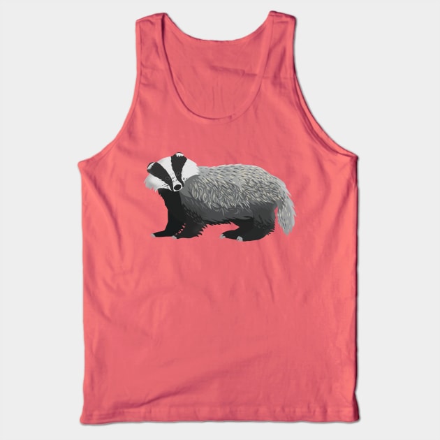 Badger Tank Top by NeonWrenArt